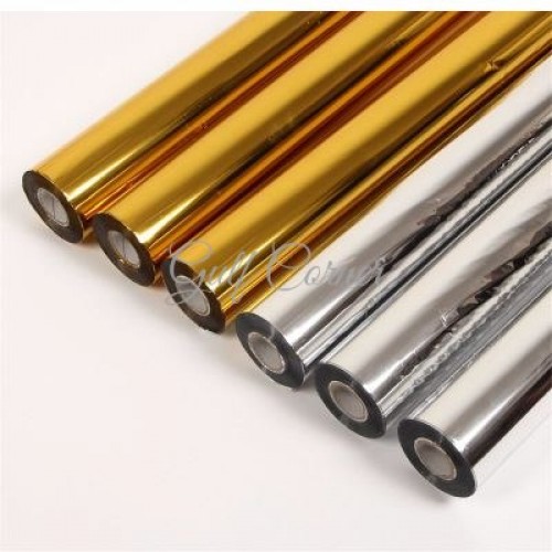 فويل حراري قصدير  (ذهبي / فضي) فويل حراري قصدير  (ذهبي / فضي)